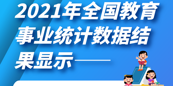 速遞！2021年全國教育事業(yè)統(tǒng)計(jì)主要結(jié)果發(fā)布